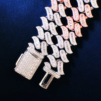 Thumbnail for 18mm Two-Tone Spiked Cuban Chain - Different Drips