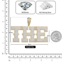 Thumbnail for S925 Moissanite Layered Bold Custom Letter Pendant - Different Drips