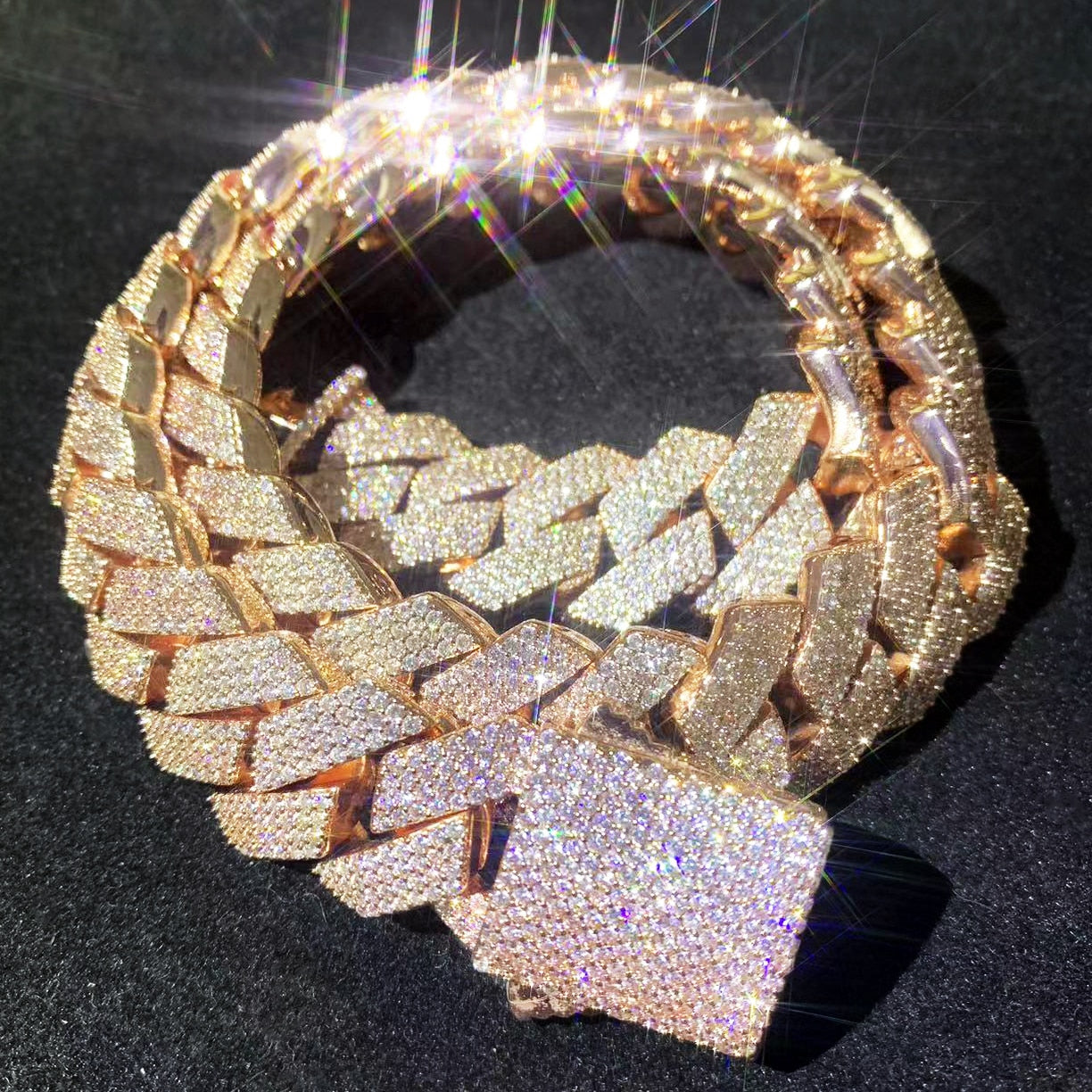 20mm Prong Cuban Chain - Different Drips