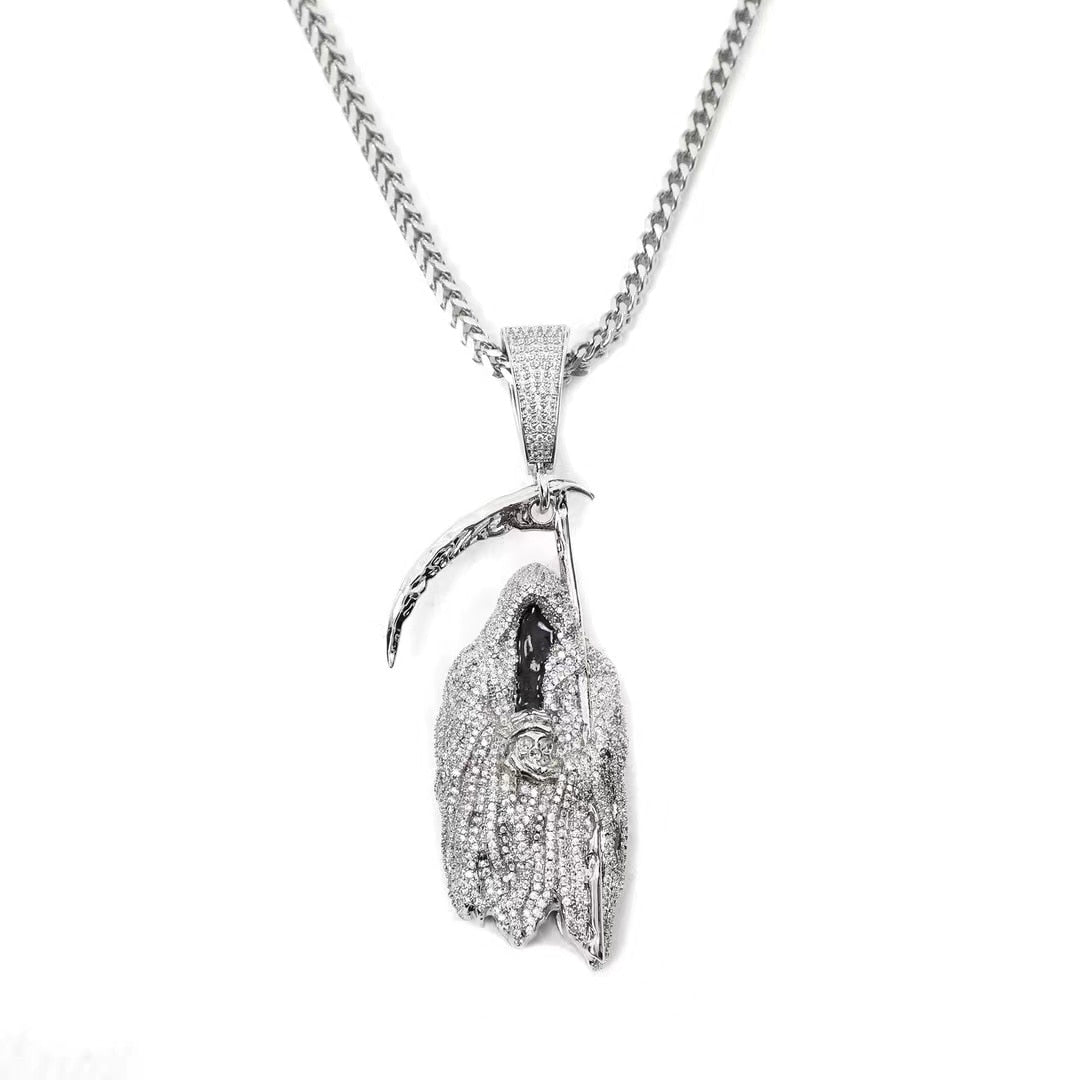 Iced Grim Reaper Pendant - Different Drips