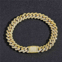 Thumbnail for 10mm Iced Out Cuban Prong Bracelet - Different Drips