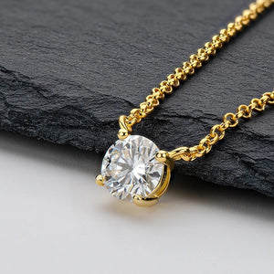 Women's S925 Round Cut Moissanite Diamond Pendant - Different Drips