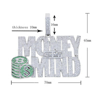 Thumbnail for Iced Out Money On My Mind Pendant - Different Drips