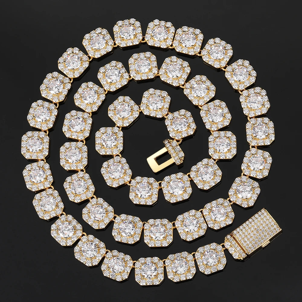 9-12mm Clustered Tennis Chain - Different Drips