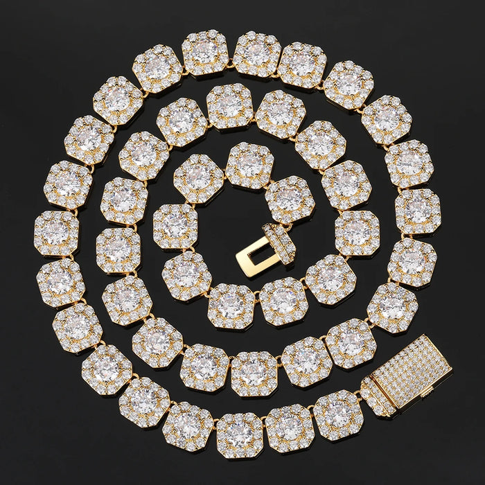 9-12mm Clustered Tennis Chain - Different Drips