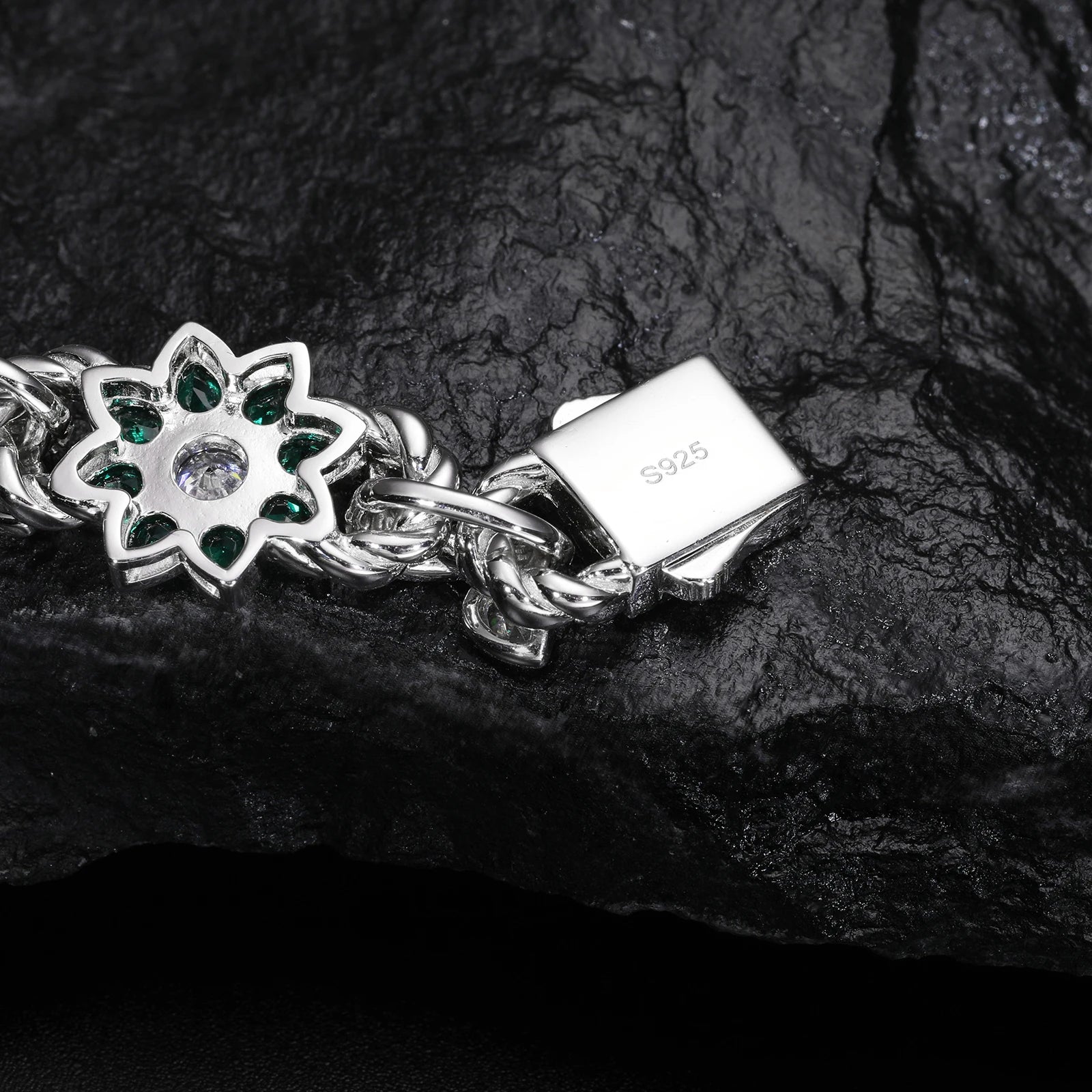 S925 Colored Moissanite Flower Bracelet - Different Drips