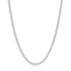 2.5mm Women's S925 Moissanite Tennis Necklace - Different Drips