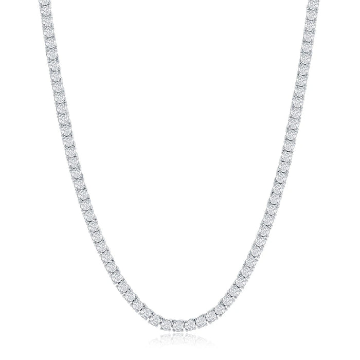 2.5mm Women's S925 Moissanite Tennis Necklace - Different Drips