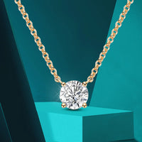 Thumbnail for Women's S925 Round Cut Moissanite Diamond Pendant - Different Drips