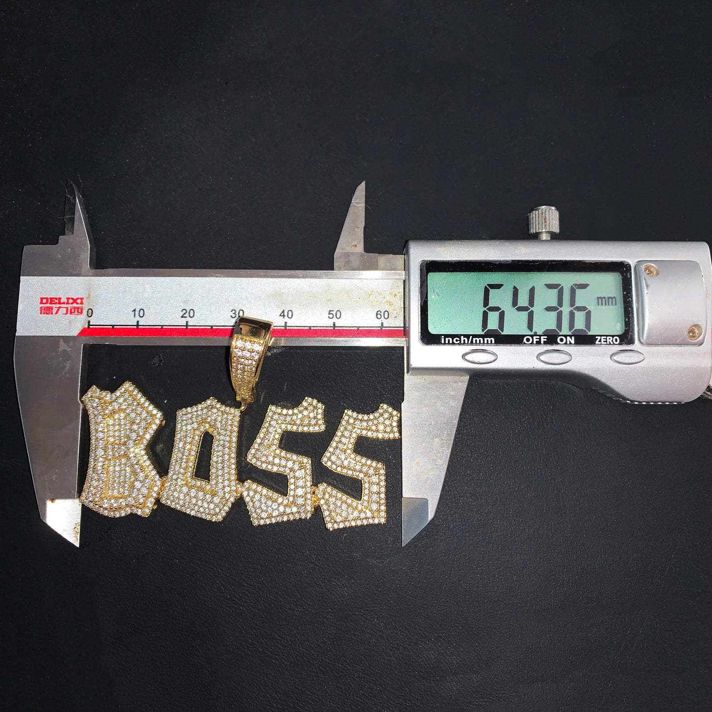 Iced Out Graffiti Custom Letter Name Pendant - Different Drips