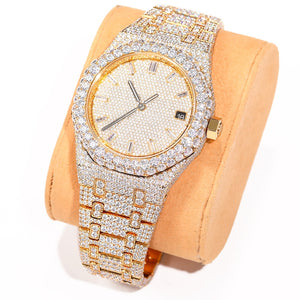 S925 VVS1 Moissanite Presidential Watch - Different Drips