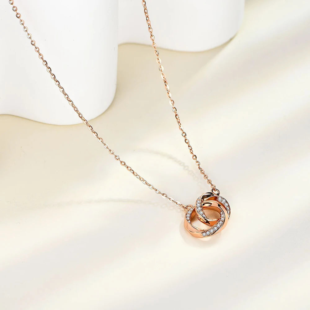 Women's S925 Moissanite Infinity Pendant - Different Drips