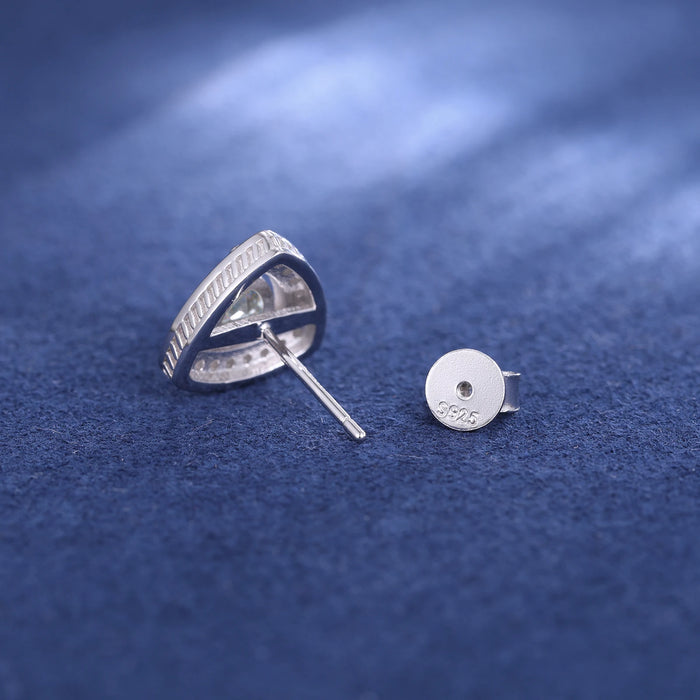 S925 Moissanite Trillion-Cut Stud Earrings - Different Drips