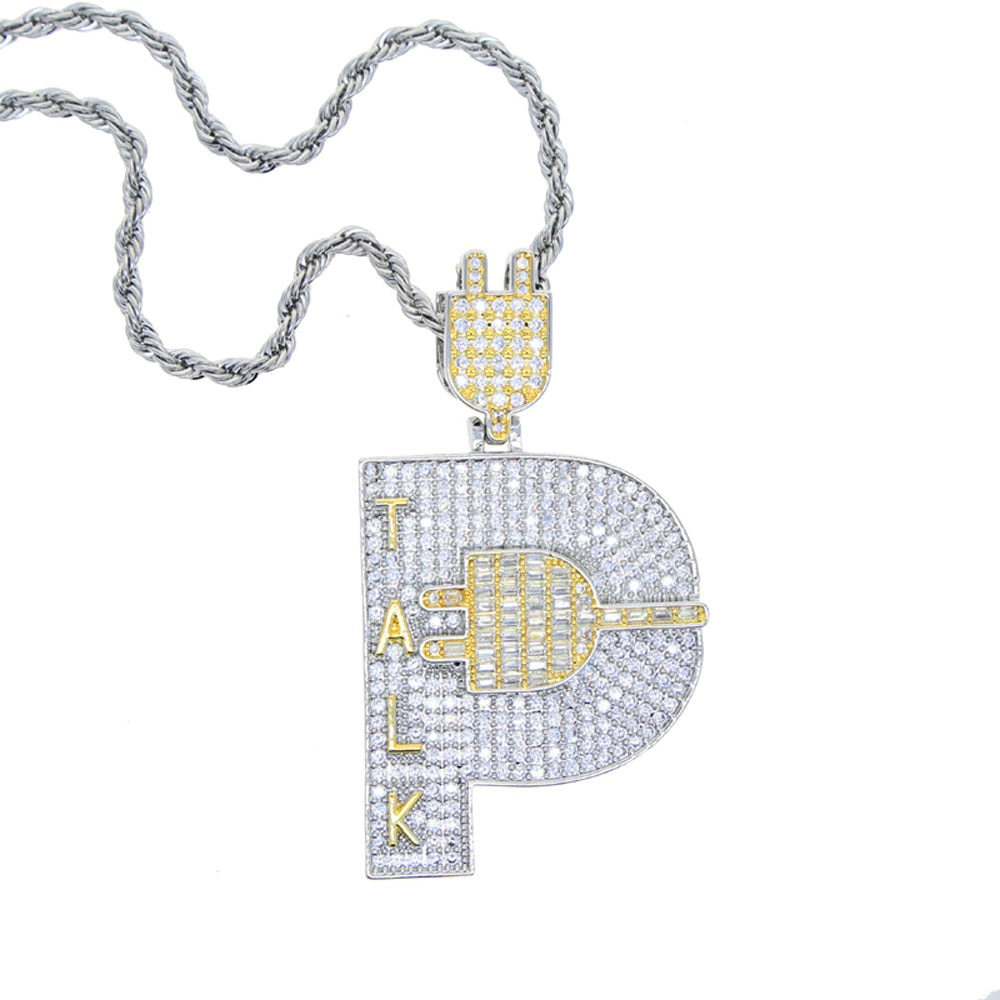 Iced Plug Talk Pendant - Different Drips