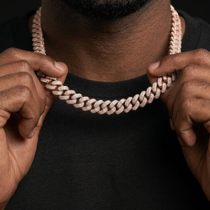 12mm Iced Out Miami Cuban Link Chain