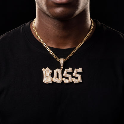 Iced Out Graffiti Custom Letter Name Pendant - Different Drips