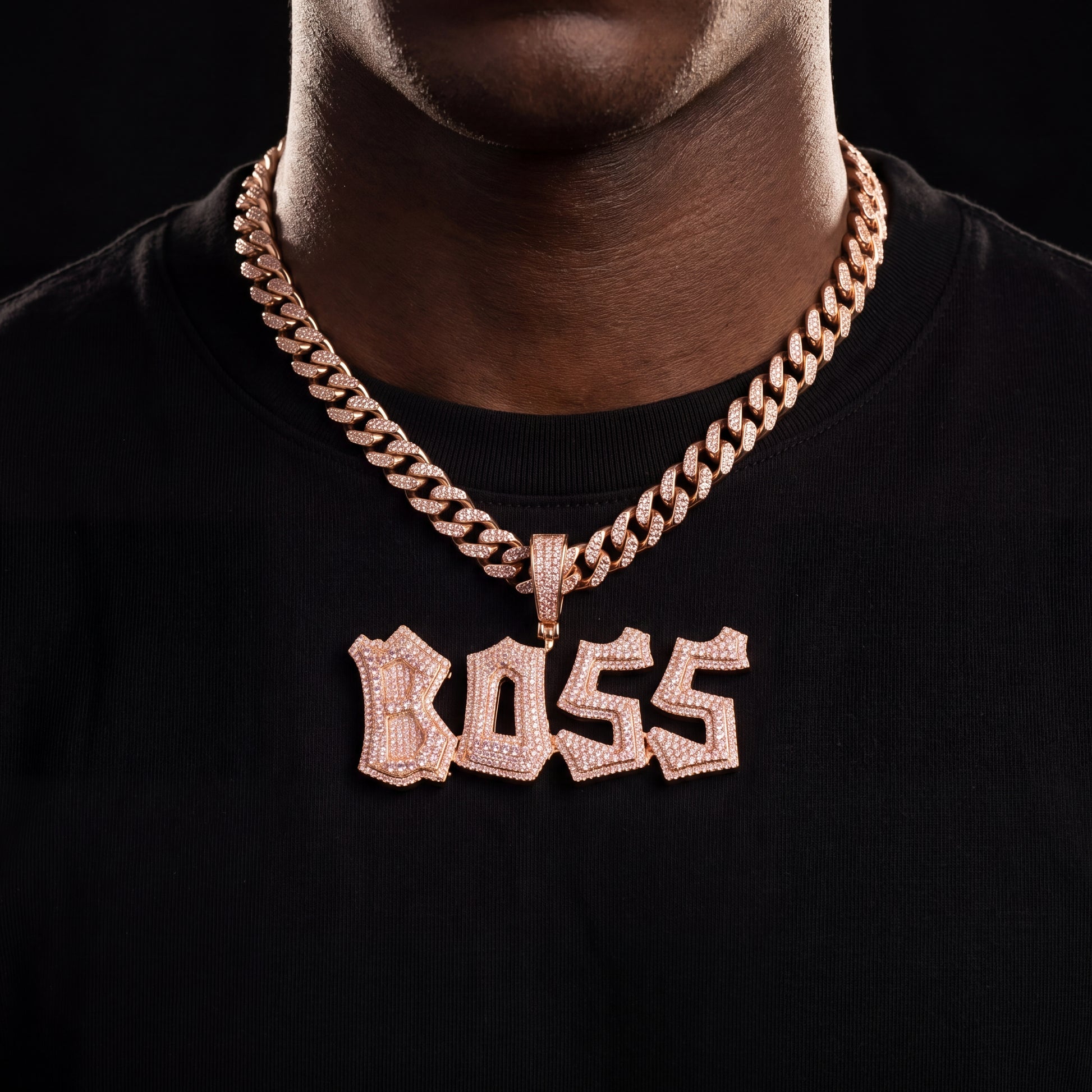 Iced Out Graffiti Custom Letter Name Pendant - Different Drips