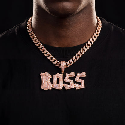 Iced Out Graffiti Custom Letter Name Pendant - Different Drips