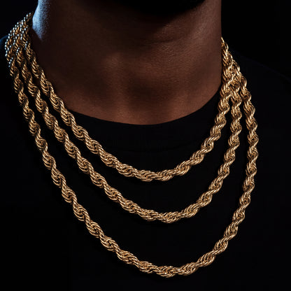8mm Braided Rope Chain - Different Drips