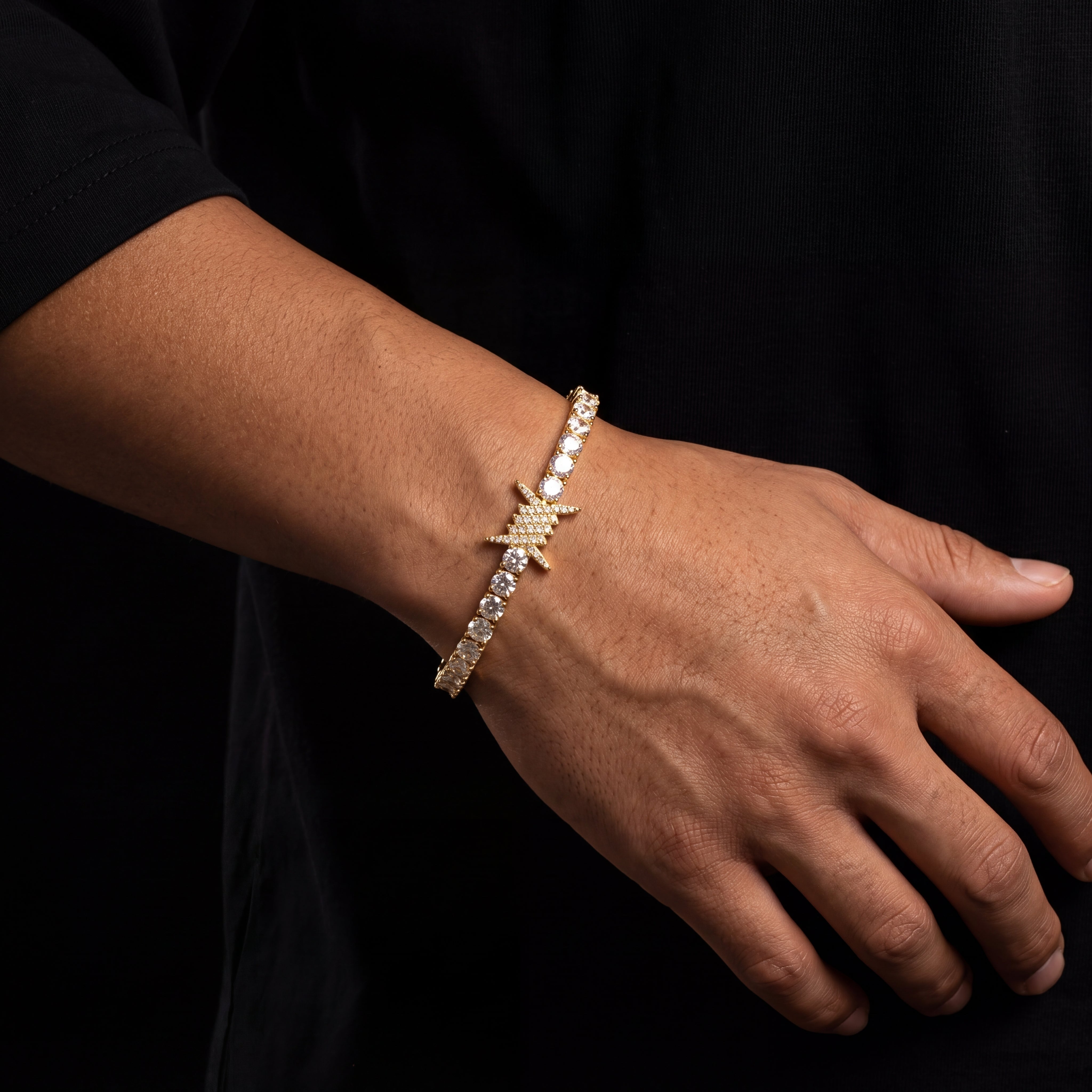 Iced Out Tennis Thorn Bracelet