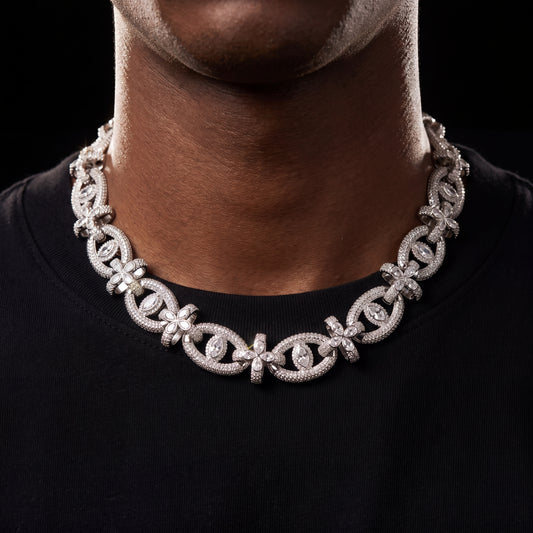 Iced Out Eye Link Chain Bracelet - Different Drips