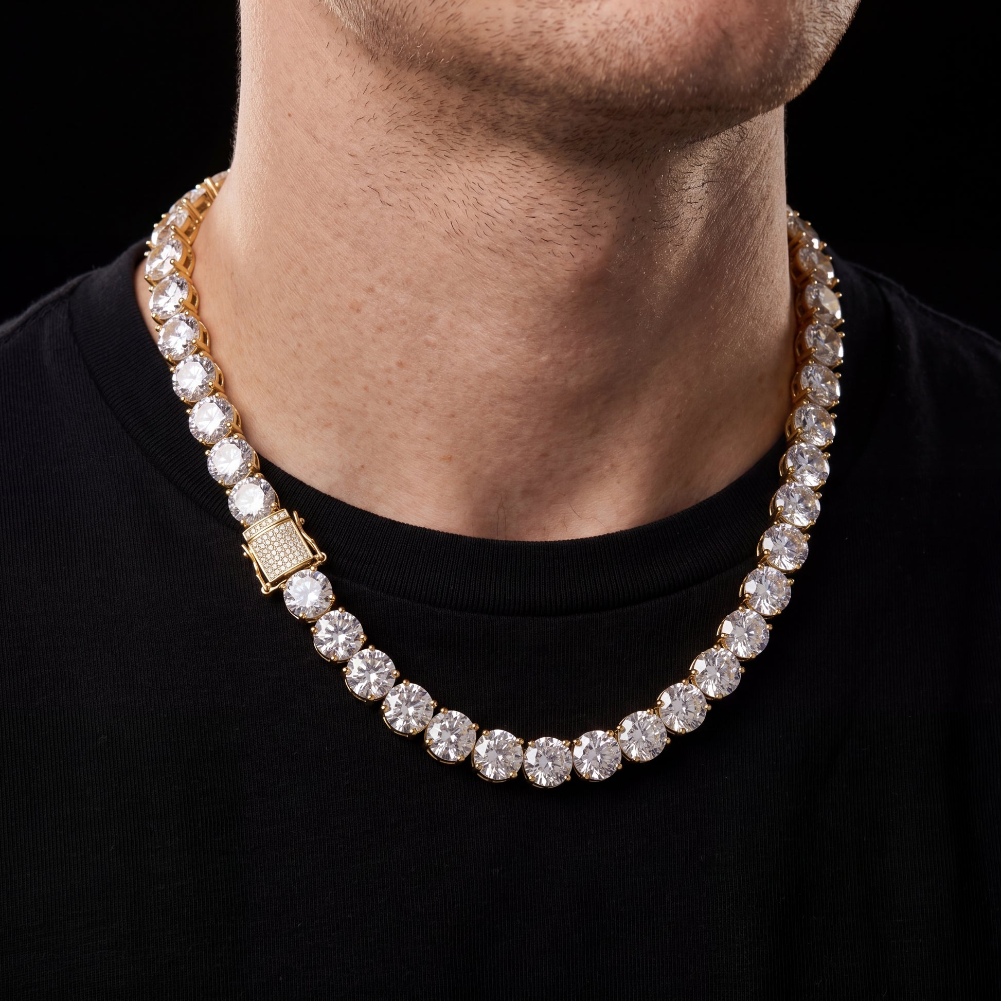 10mm Round Cut Tennis Chain - Different Drips