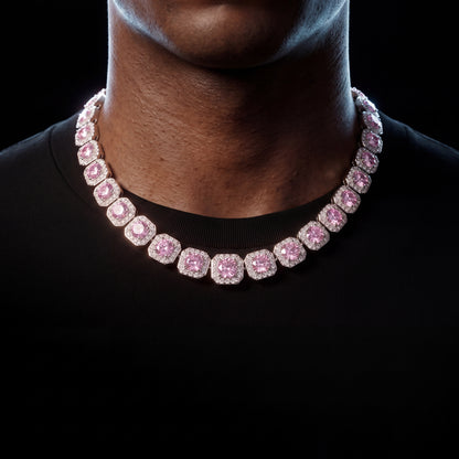Clustered Tennis Chain Colored Stones - Different Drips