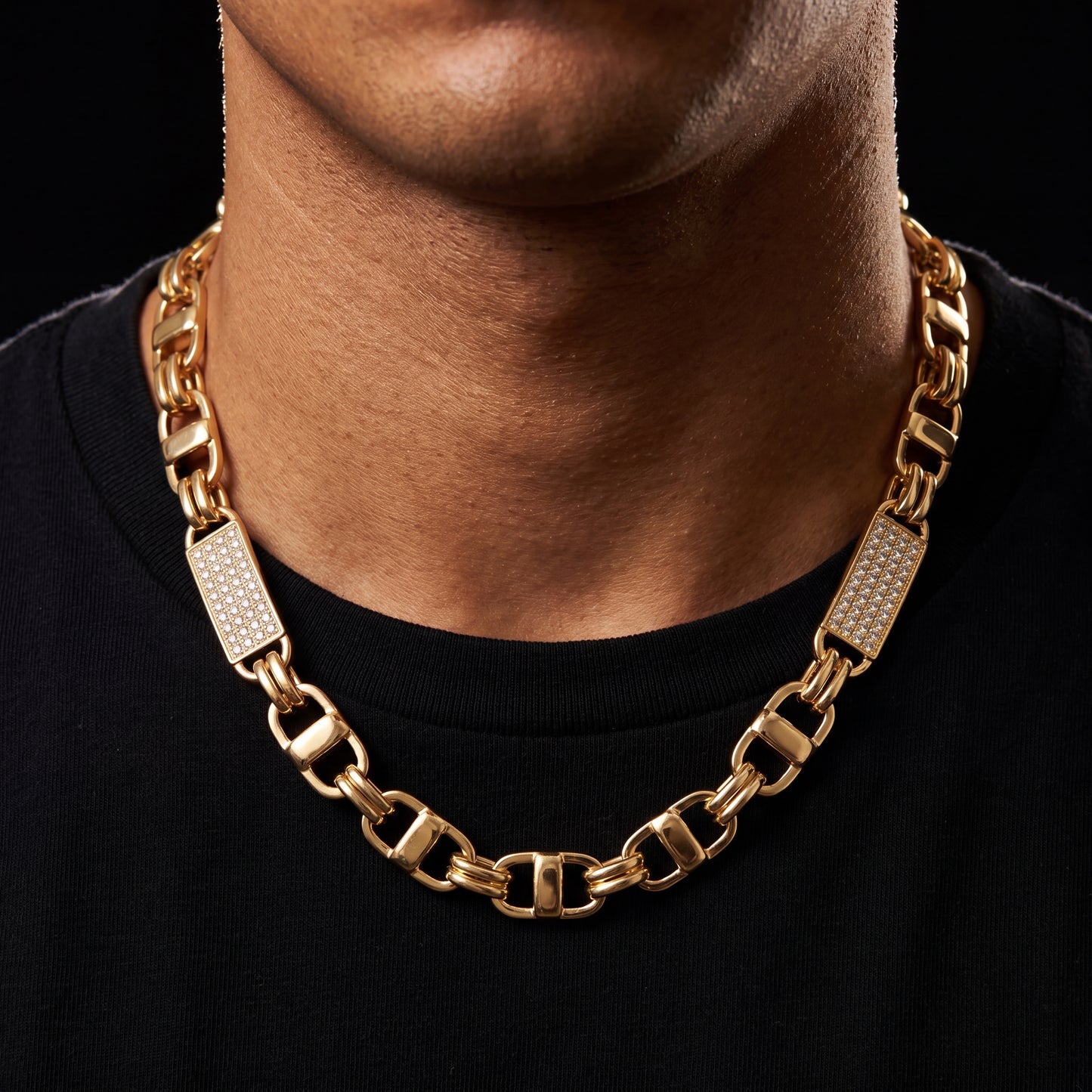 8mm Iced Tag Link Chain - Different Drips