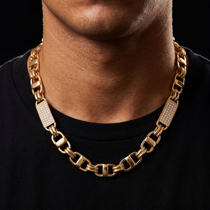 8mm Iced Tag Link Chain - Different Drips