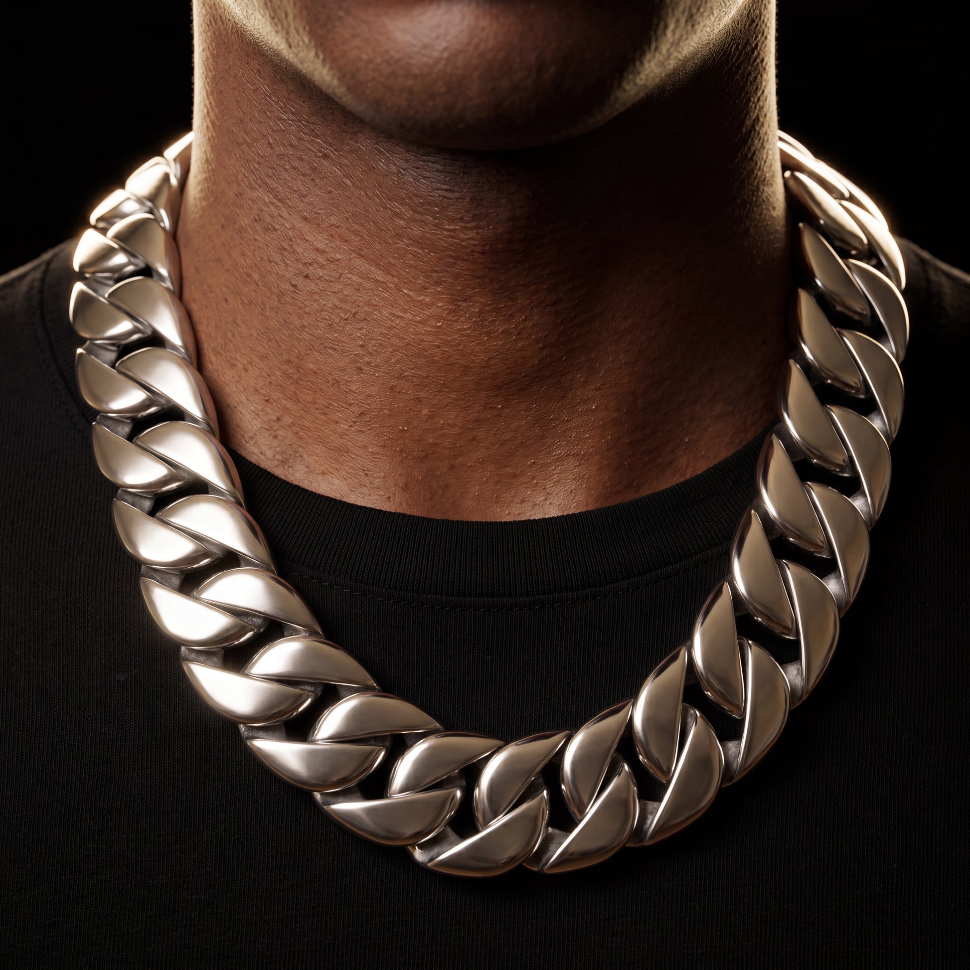 32mm Solid 18k Gold Plated Miami Cuban Link Chain - Different Drips