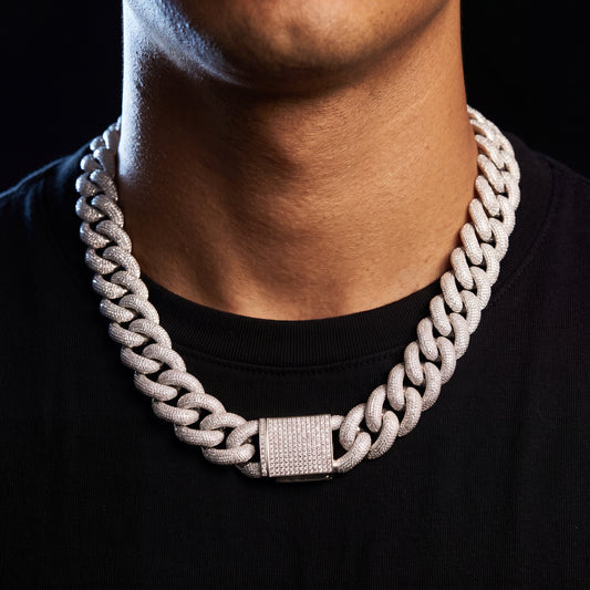25mm Iced Miami Cuban Link Chain - Different Drips