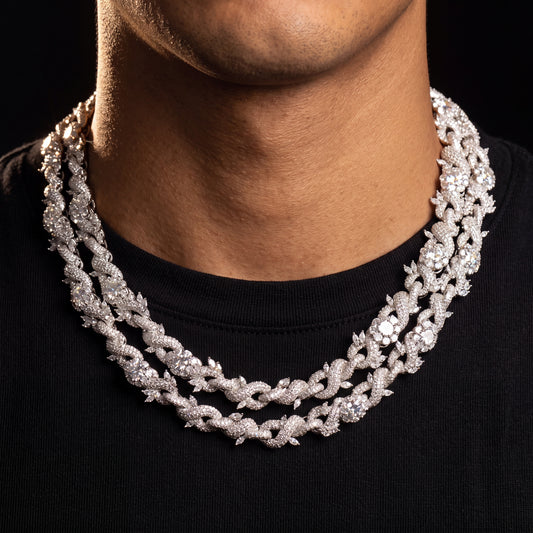 13mm Thorned Infinity Link Chain - Different Drips