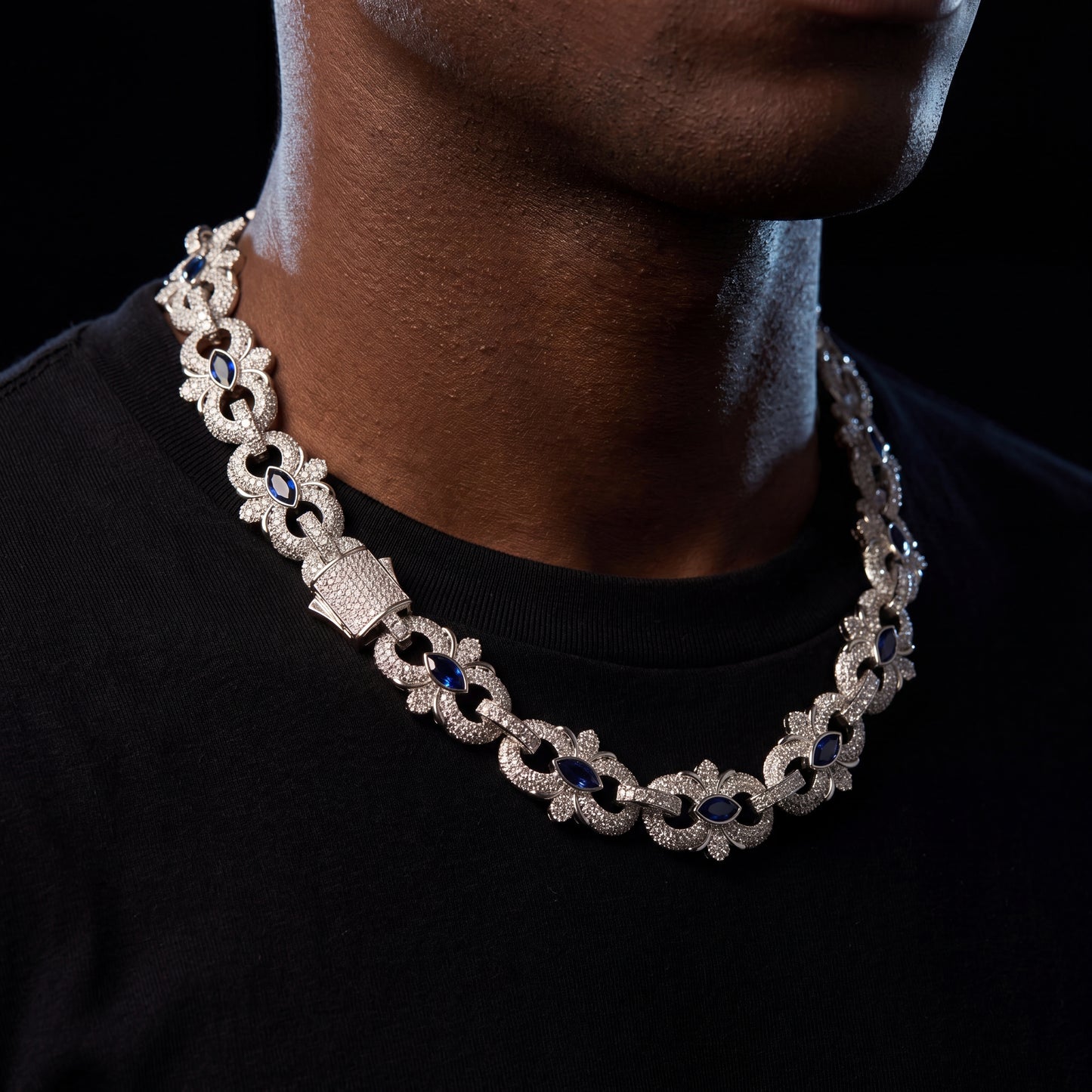 Diamond Floral Mariner Link Chain - Different Drips