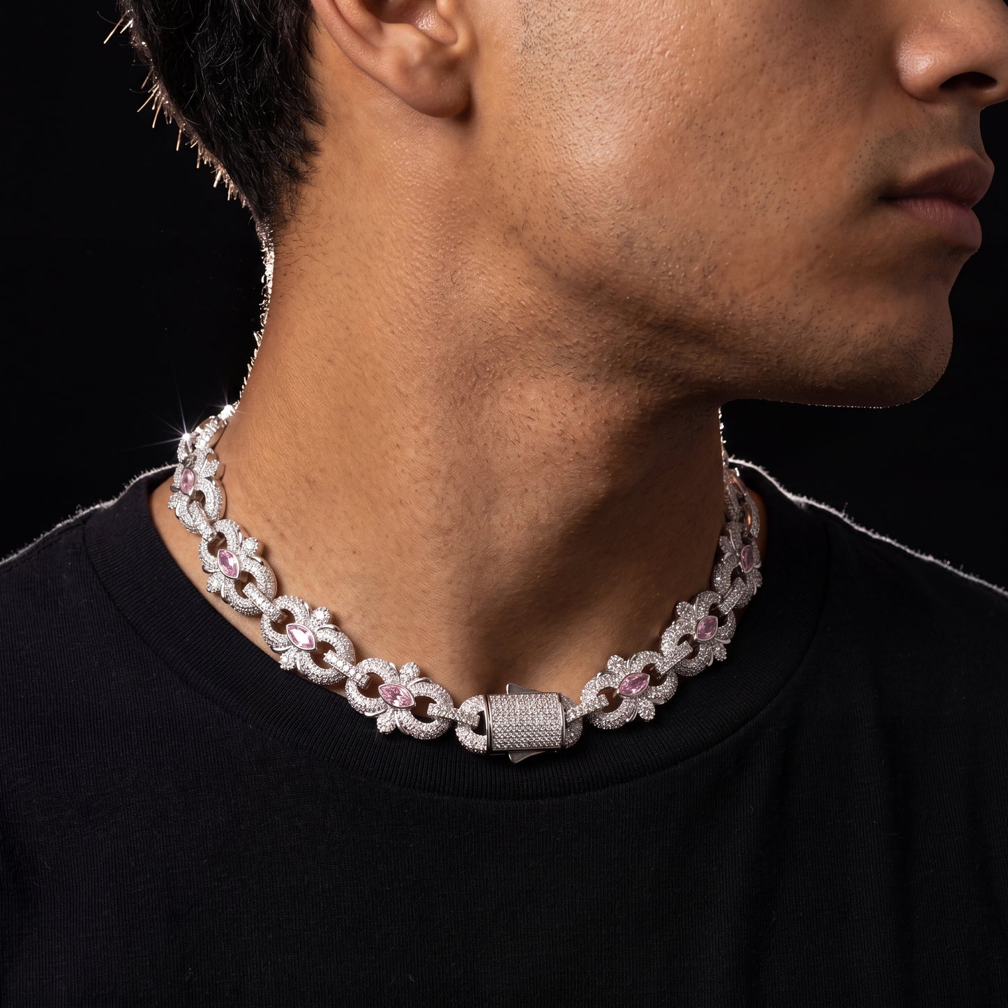 Diamond Floral Mariner Link Chain - Different Drips