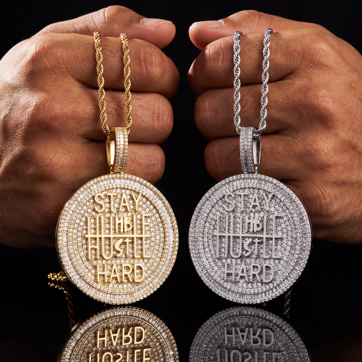 STAY HUMBLE HUSTLE HARD Pendant - Different Drips