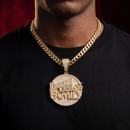 Iced Out Money And Family Pendant - Different Drips