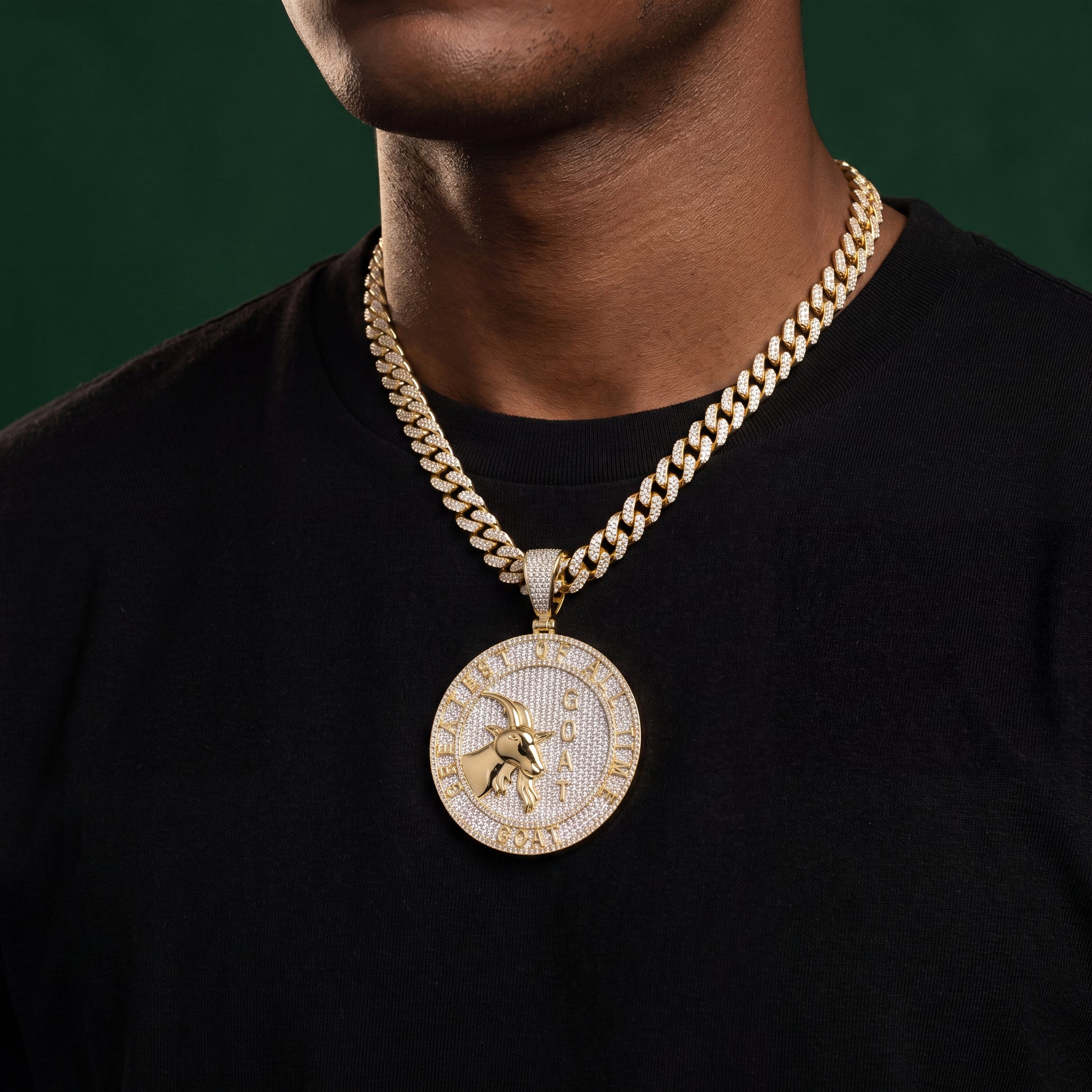Circular GOAT Pendant - Different Drips