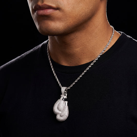 Iced Out Boxing Gloves Pendant