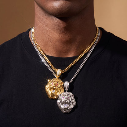 Solid Lion Head Pendant - Different Drips