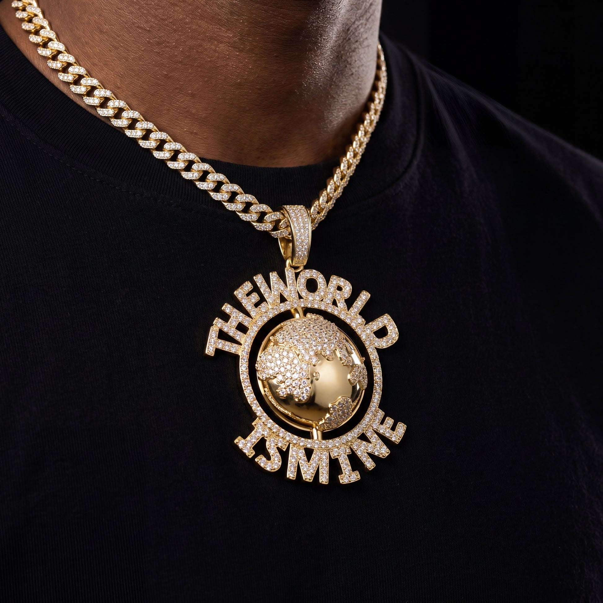 The World Is Mine Earth Pendant - Different Drips