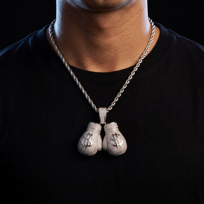 Dollar Sign Boxing Gloves Pendant - Different Drips