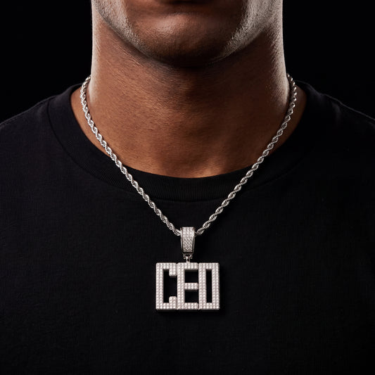 Bold Font Custom Letter Pendant - Different Drips