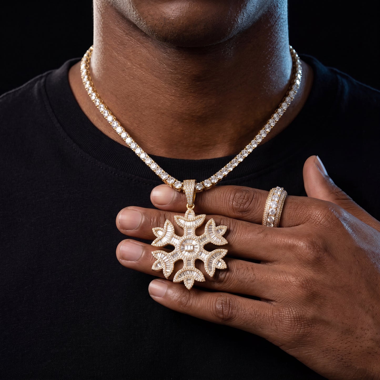 Snow Flake Pendant - Different Drips