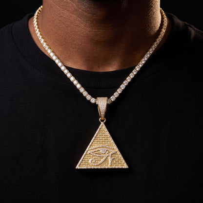S925 Moissanite Pyramid Pendant - Different Drips