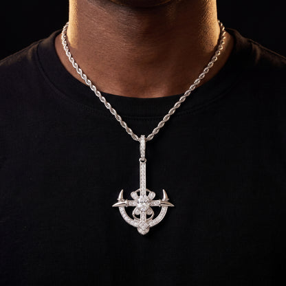 S925 Moissanite Viking Pendant - Different Drips