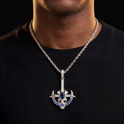 S925 Moissanite Viking Pendant - Different Drips