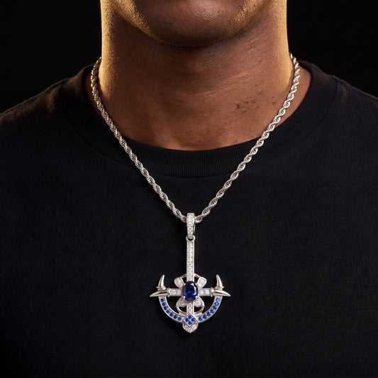 S925 Moissanite Viking Pendant - Different Drips