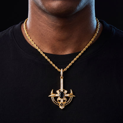S925 Moissanite Viking Pendant - Different Drips