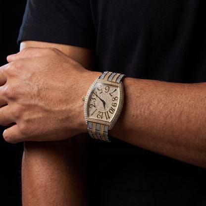 Large Dial Tonneau-Shaped Curved Watch - Different Drips