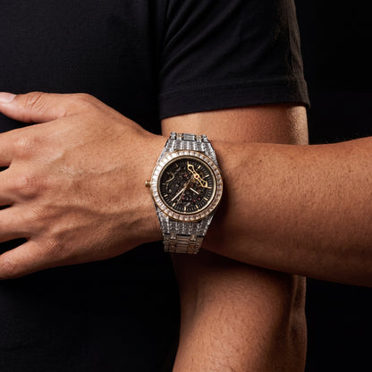 All Over Baguette Mechanical Watch - Different Drips